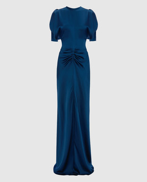 Victoria Beckham Isabella blue maxi dress 1226WDR007004A