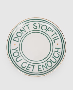 Bitossi Home Don't Stop White Porcelain Pizza Plate LGP01004