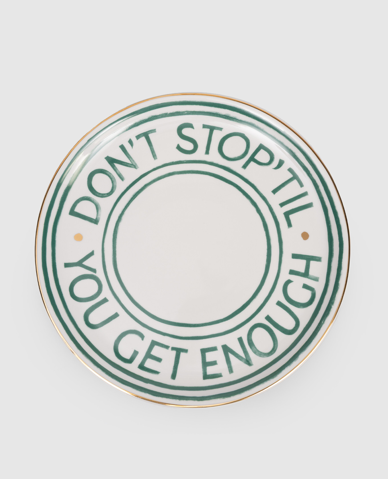 

Don't Stop White Porcelain Pizza Plate Bitossi Home