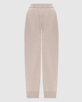 Demiur Beige cashmere joggers CASH429