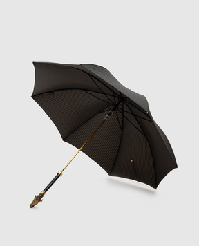Pasotti Golden Dragons black umbrella-cane OMITUO479RASO62771K73