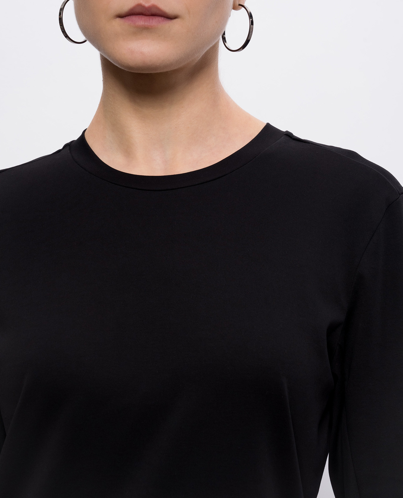 

Black cotton long sleeve shirt Intoca