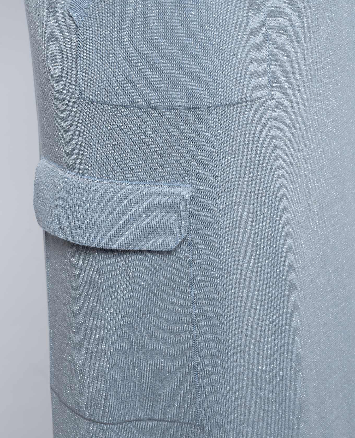

Blue skirt with lurex Peserico, Light blue