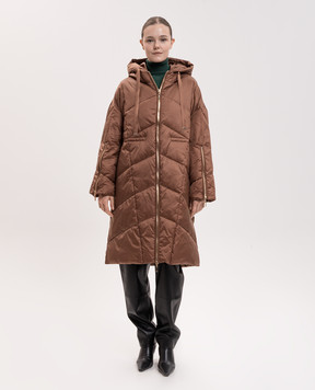 Twinset Brown long jacket 262TT2020