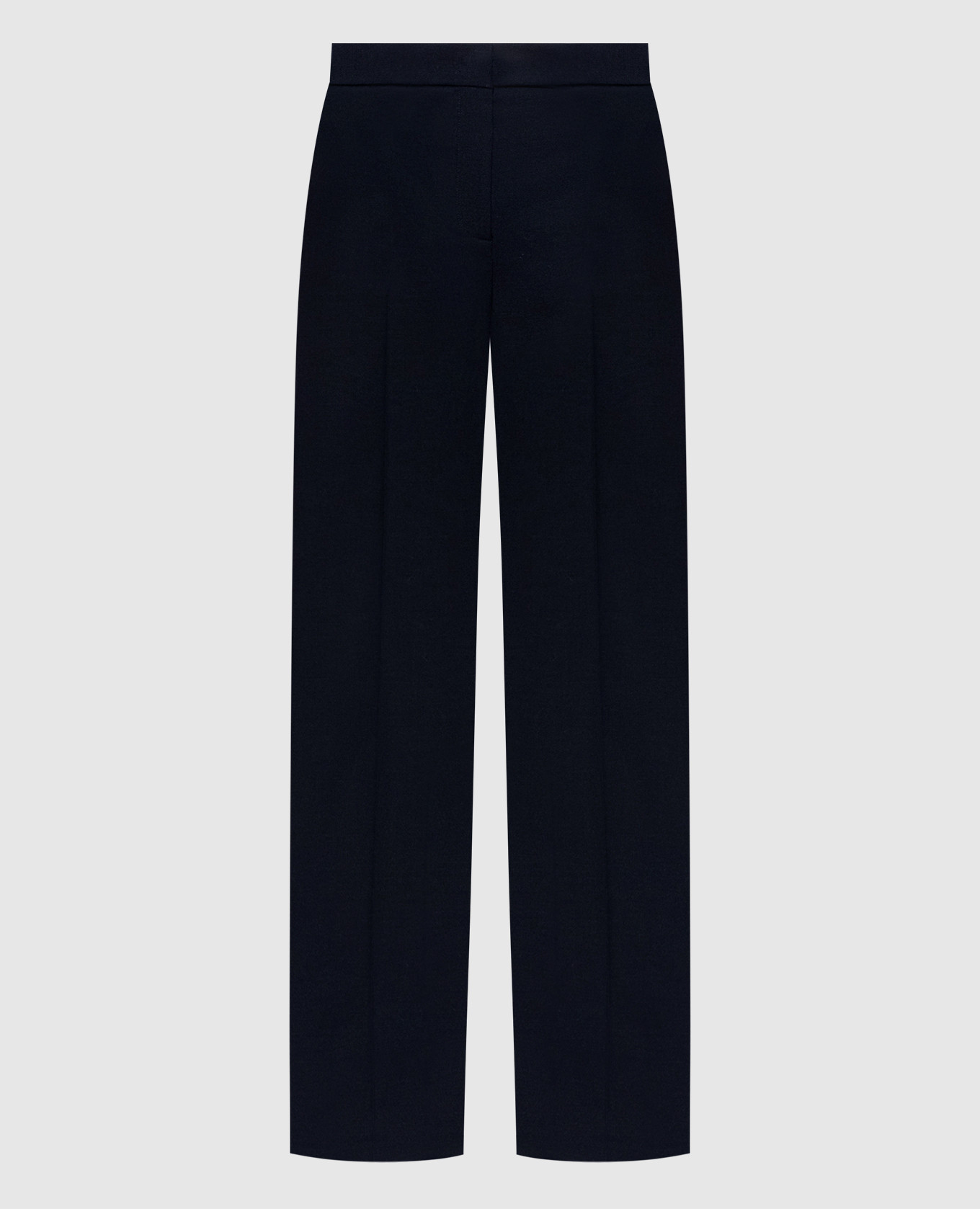 

Blue wool pants with logo Twinset