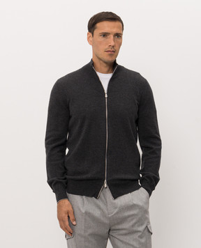 Brunello Cucinelli Gray cashmere cardigan M2200106