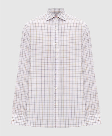 White checkered shirt