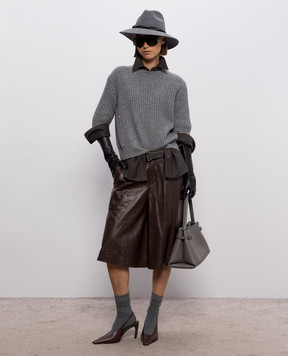 Brunello Cucinelli Gray cashmere and wool jumper MBM753520P