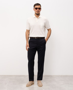 Canali Navy blue wool pants AR03652V91659