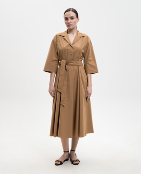 Max Mara Weekend Brown PADANA shirt dress with belt WKDPADANA