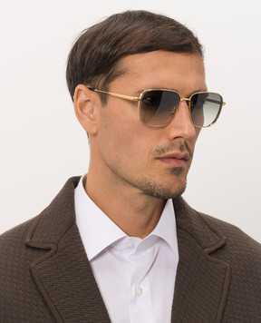 Stefano Ricci Ryder gold sunglasses SG46OMETAL