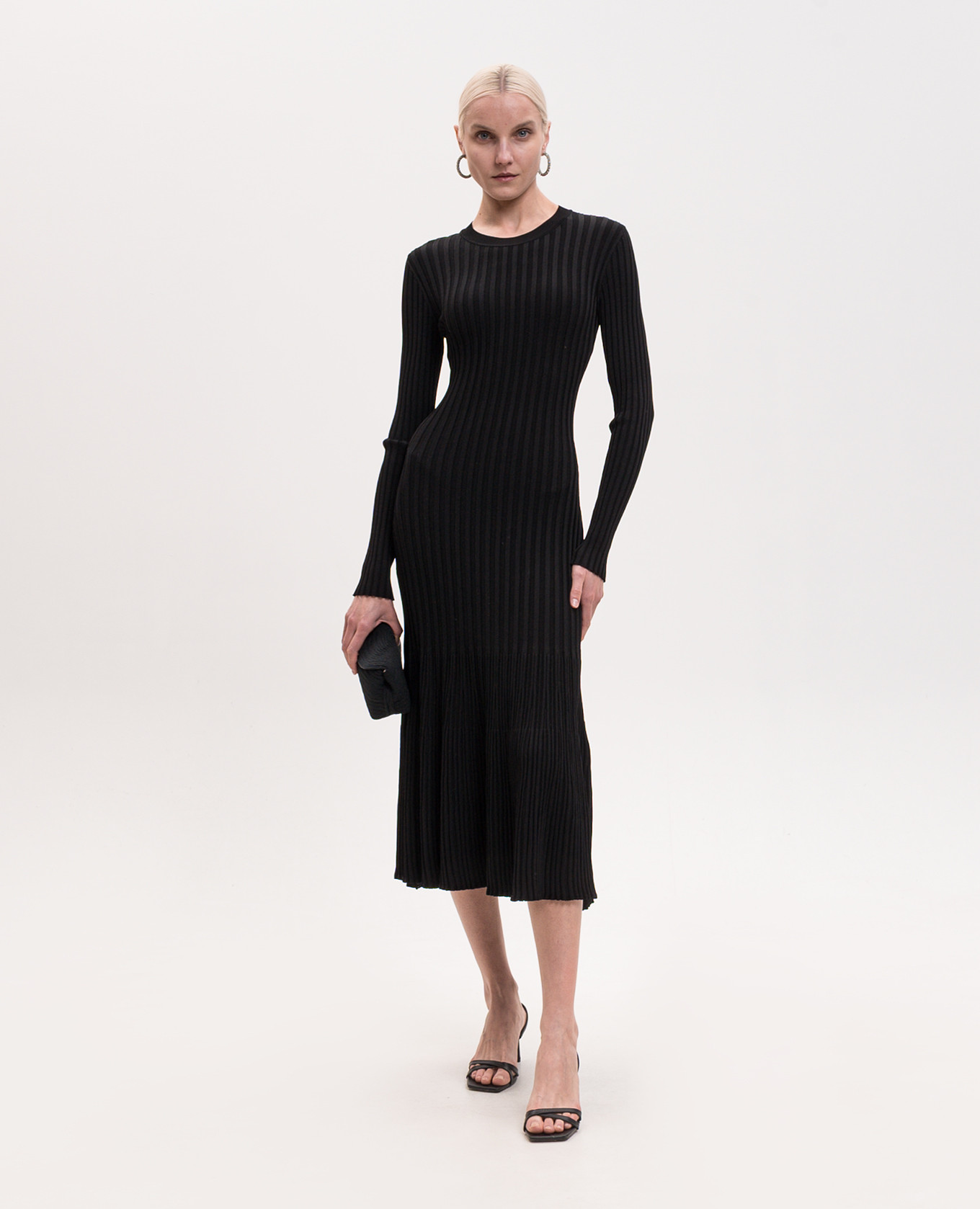 

Black ribbed dress Ami Paris