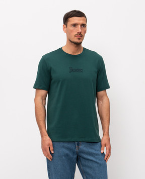 Herno Green T-shirt with embroidered logo JG000239U52000
