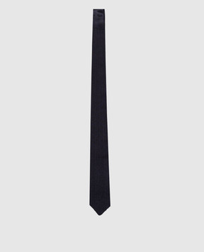 Brunello Cucinelli Blue patterned silk tie MY8650018