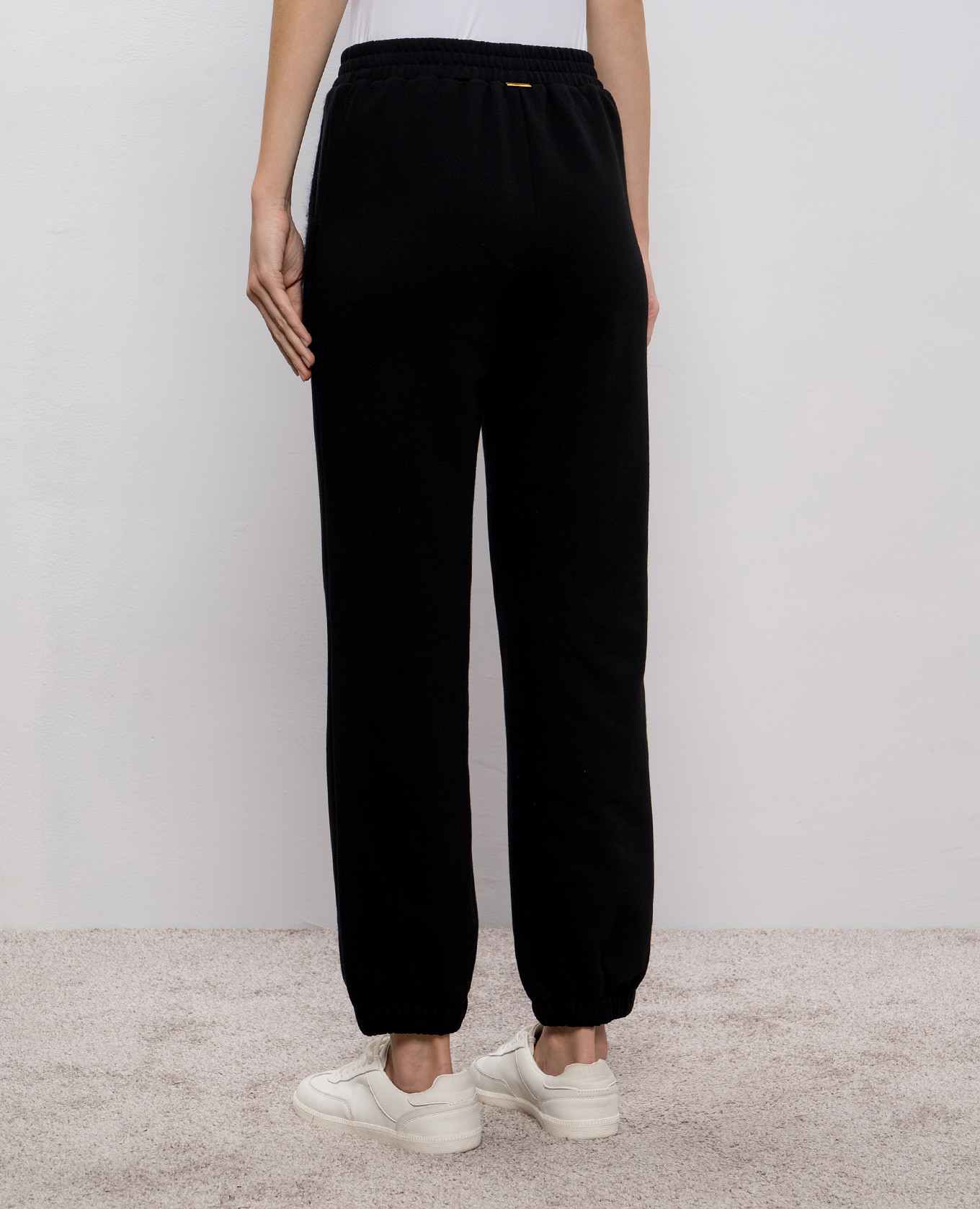 Black sweatpants with logo Twinset 3