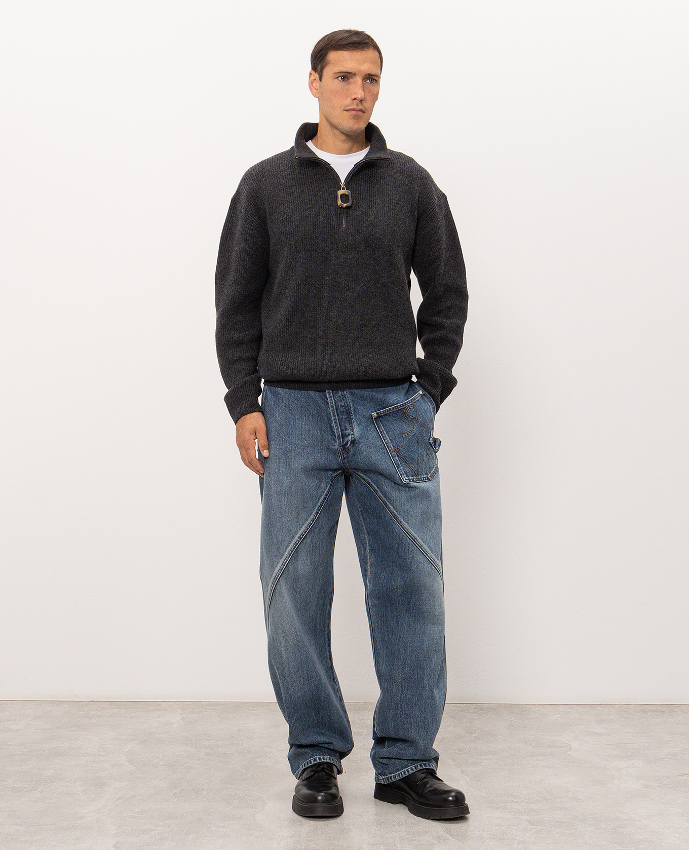 Gray sweater with wool JW Anderson 2