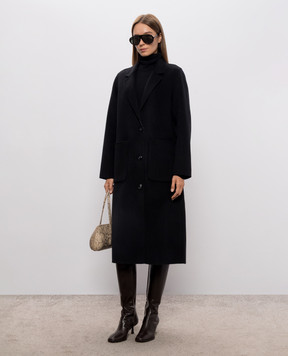 Woolrich Black wool coat CFWWOU2217FRUT3792