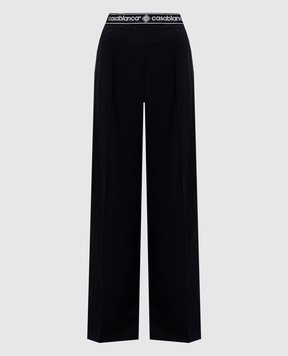 Casablanca Black wool pants WPF26TR44802