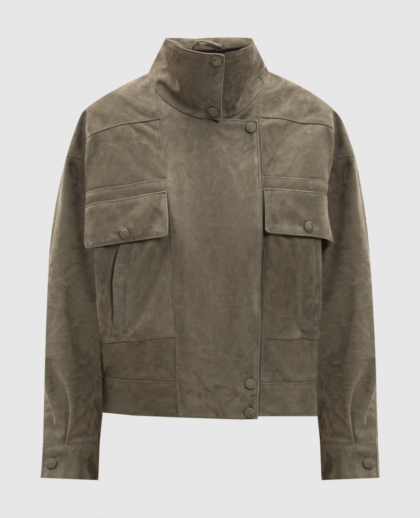 Green suede jacket