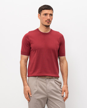 Brunello Cucinelli Burgundy T-shirt M29805200