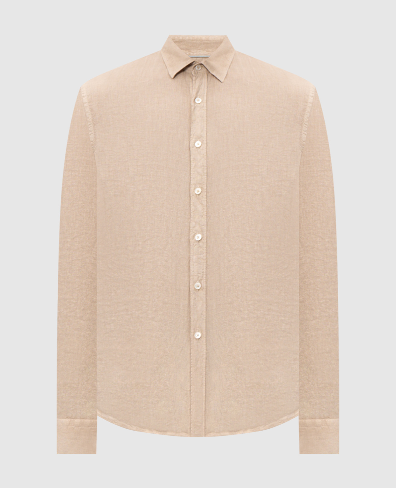 Beige linen shirt