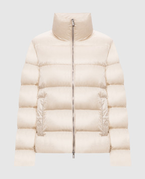Peserico Beige down jacket with a monil chain A2412702200