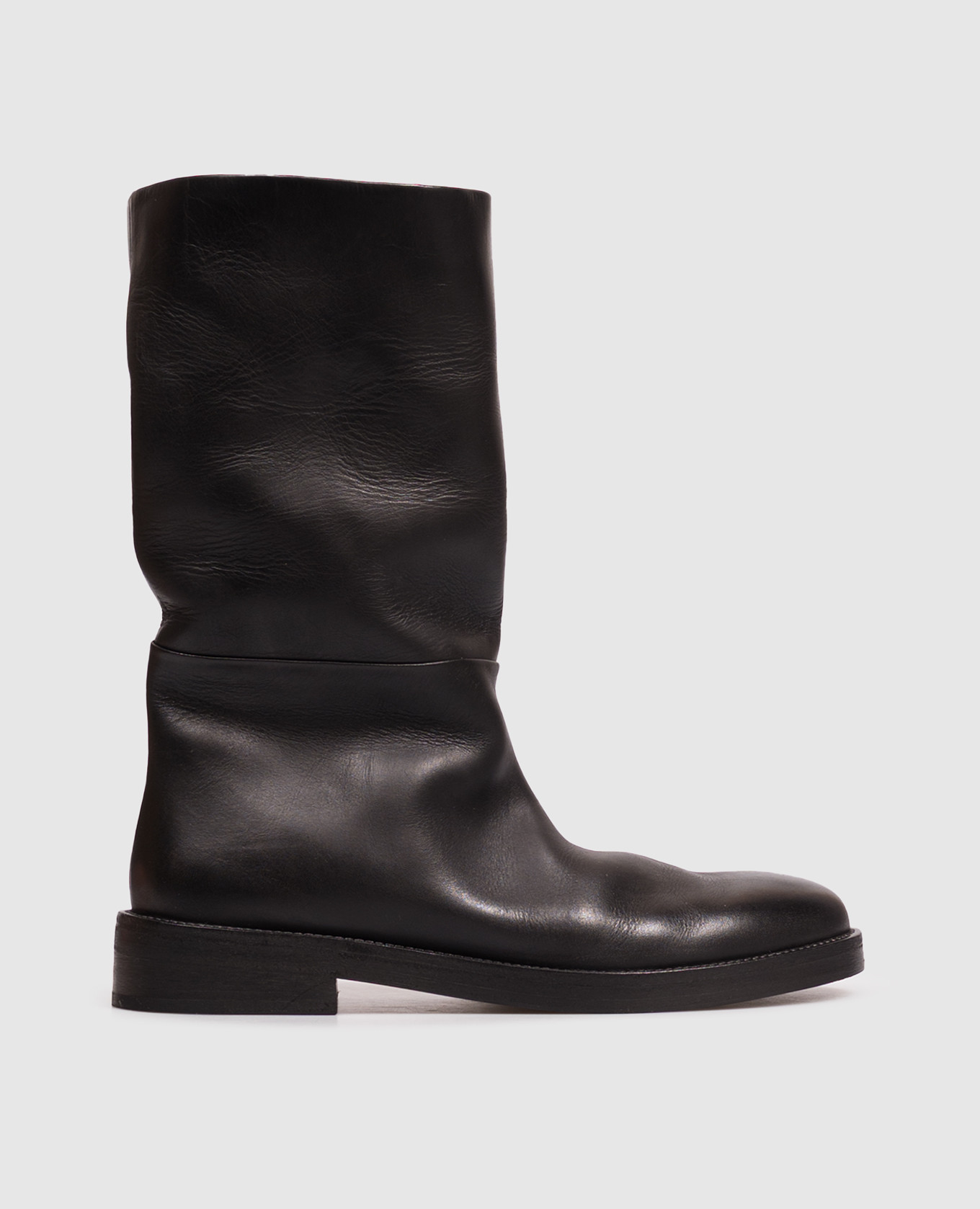 Black Tubetto leather boots Marsell