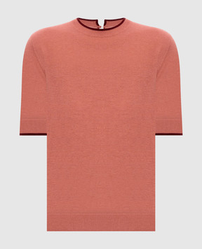 Max Mara Pink silk and wool top MSTAGENDA