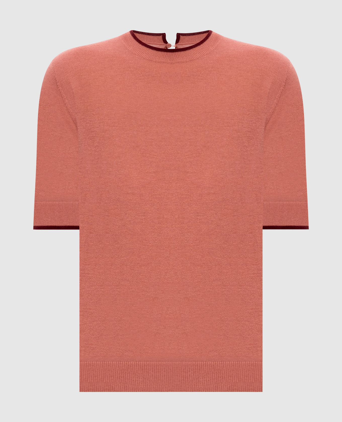 Pink silk and wool top
