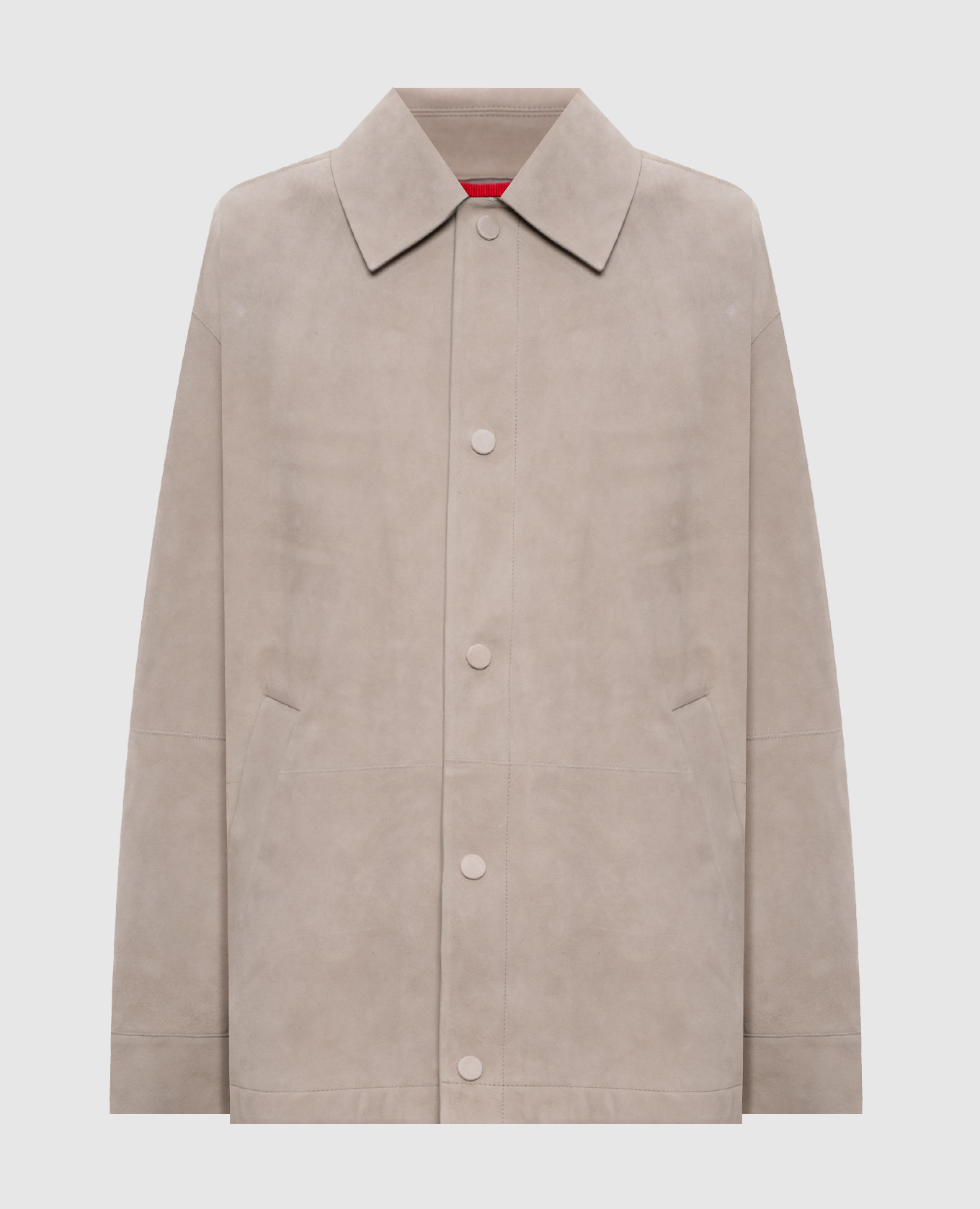 

Grey suede jacket BOEMIA Max & Co