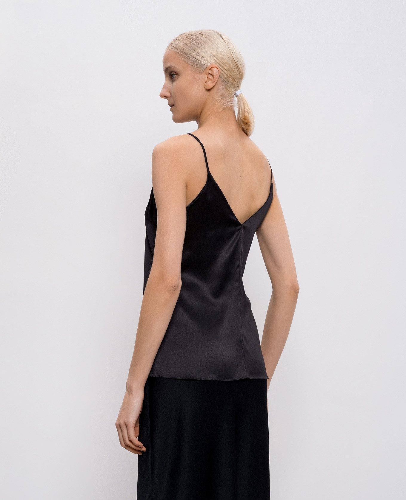 Black silk top Brunello Cucinelli 4