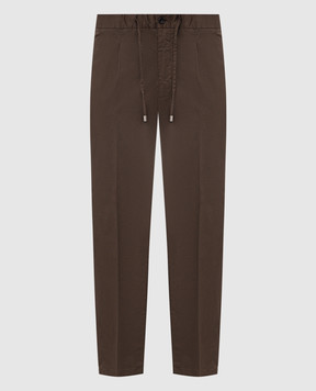 Enrico Mandelli Brown cotton pants GYM02B5653