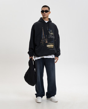 Vetements Black Paris hoodie ME76HD243B