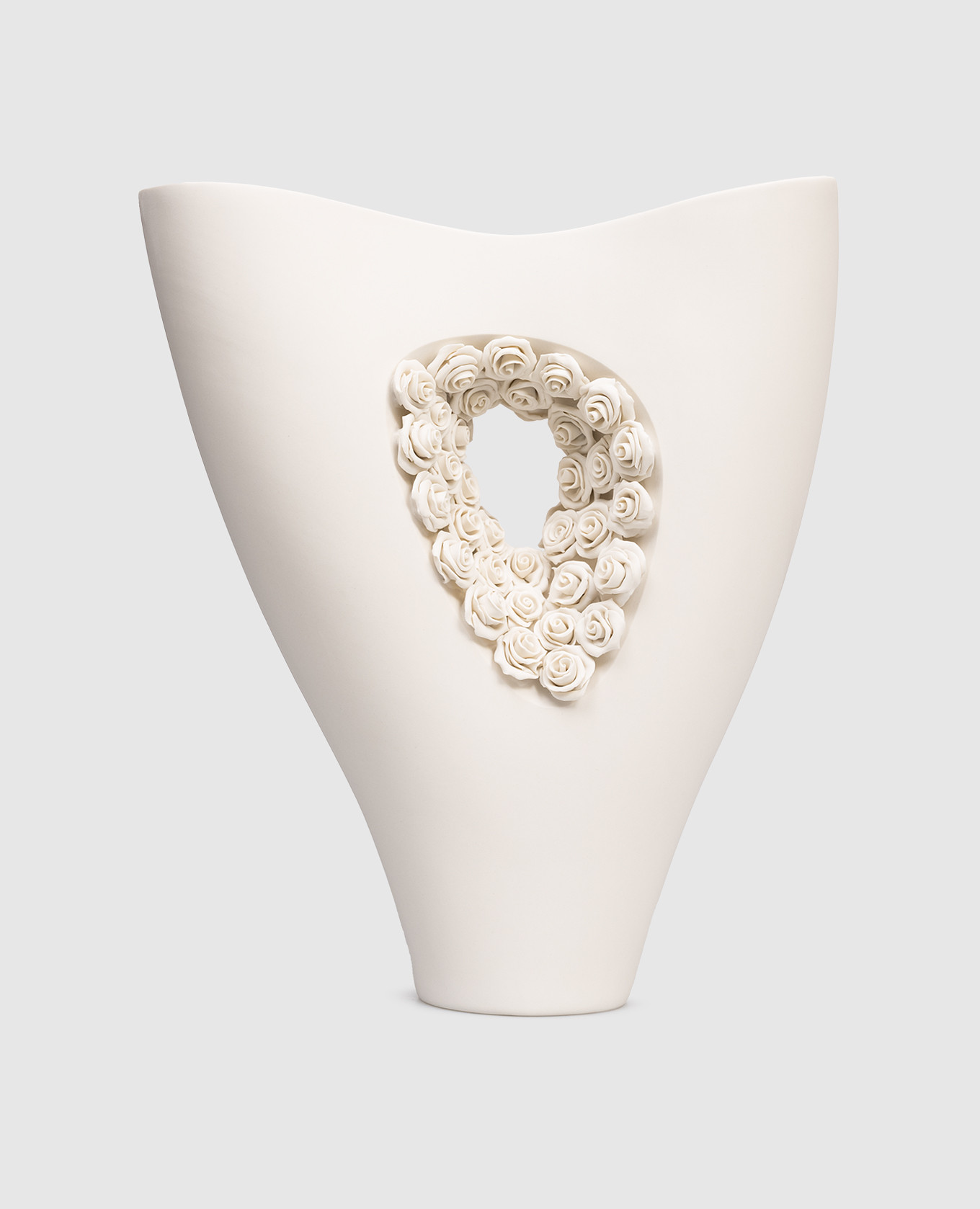 

White porcelain vase Full Bloom Fos Ceramiche