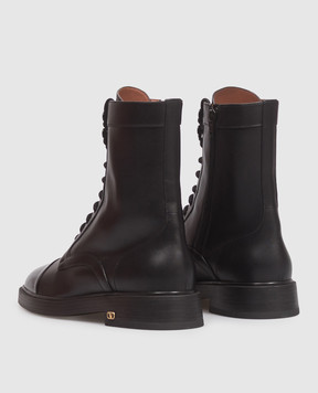 Valentino Black leather boots 9W2S0QA2KIU