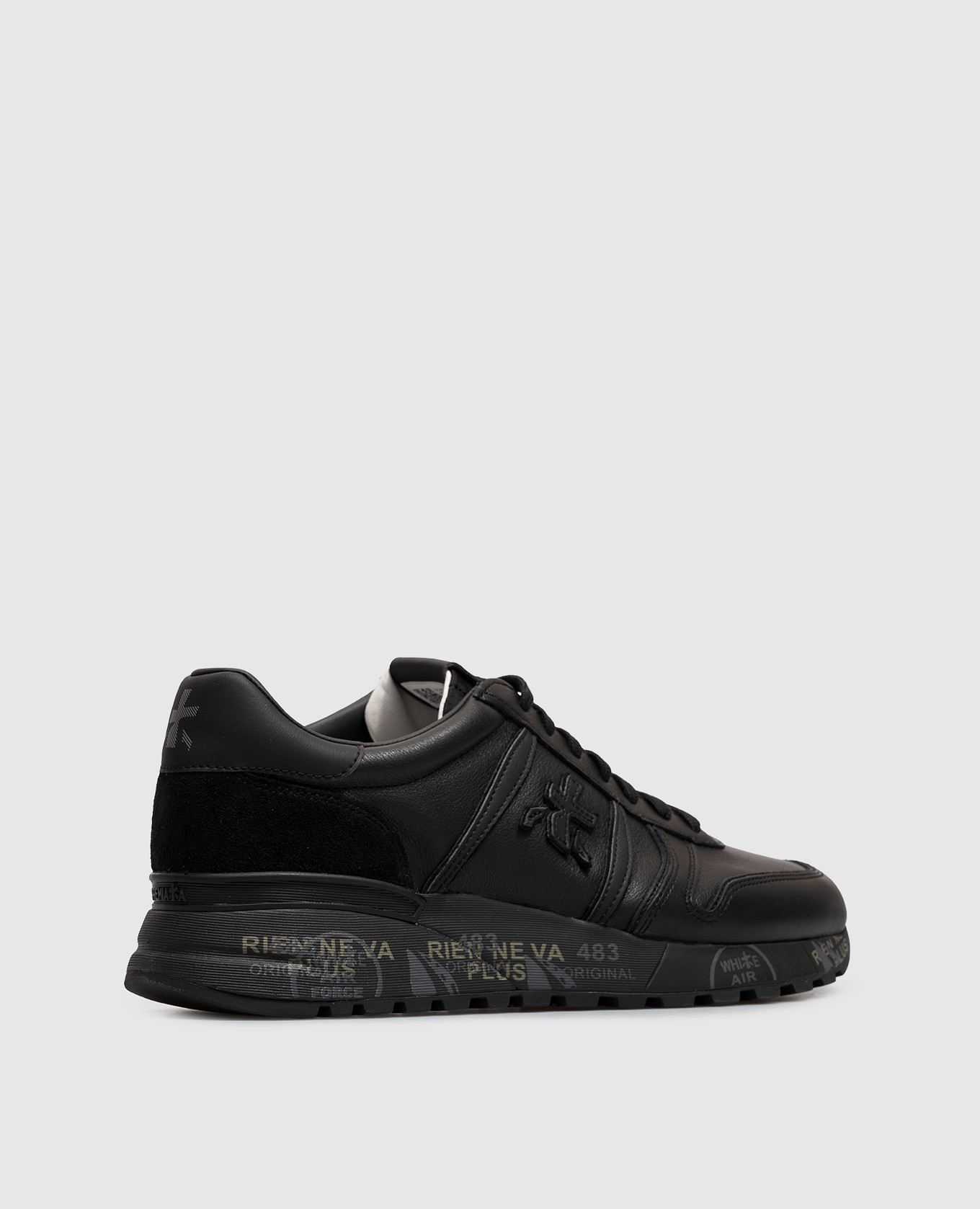 Black leather Lander sneakers Premiata 3