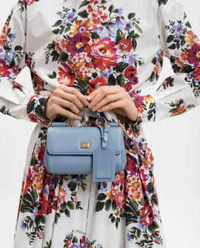 Dolce&Gabbana Blue leather bag My Sicily BB7864B7321