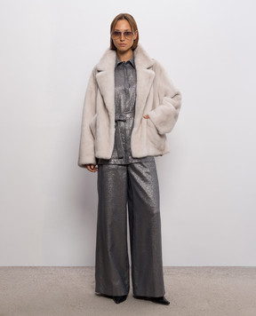 Peserico Silver lurex pants A0405207007