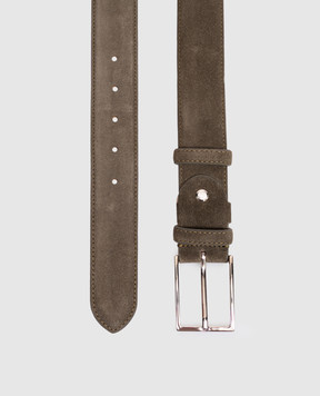 Doucal's Khaki suede belt DC0001SIGMUF009