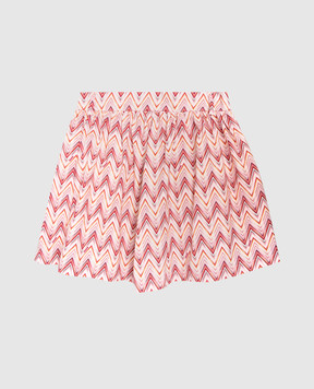 Missoni Children's pink shorts with branded print MY6C49P0597