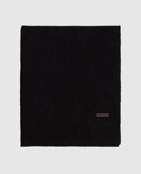 Stefano Ricci Black cashmere scarf K202022SCIF26391