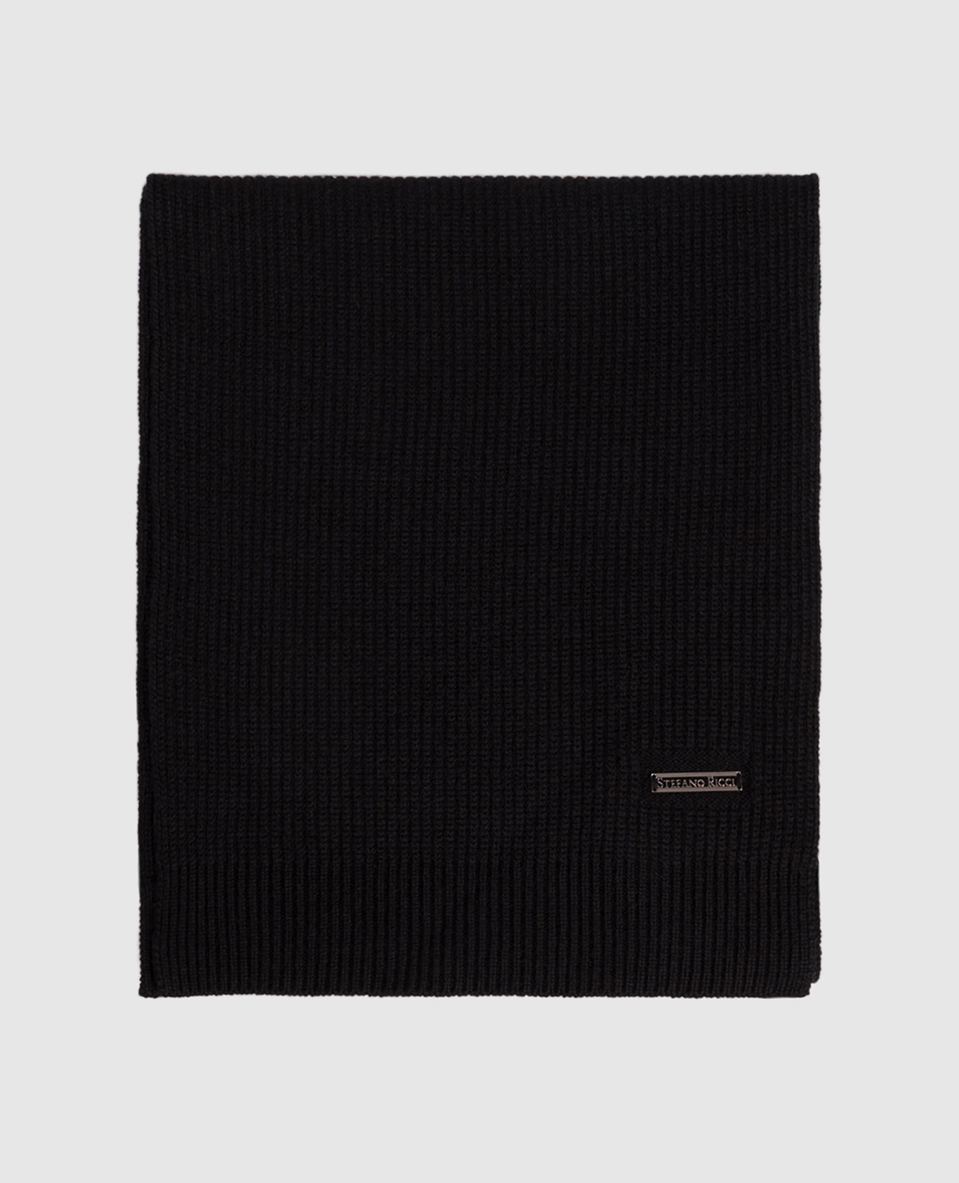Black cashmere scarf