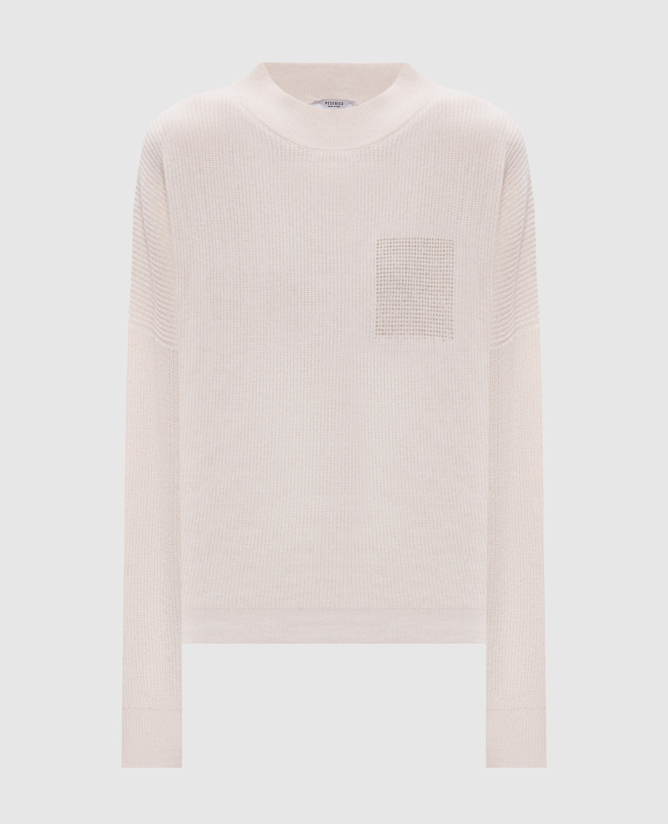 

Beige sweater made of wool, silk and cashmere Peserico
