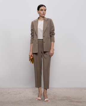 Peserico Khaki wool jacket A0120202584