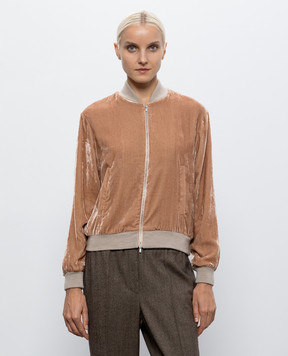 Peserico Brown velvet sports jacket A21046B3951