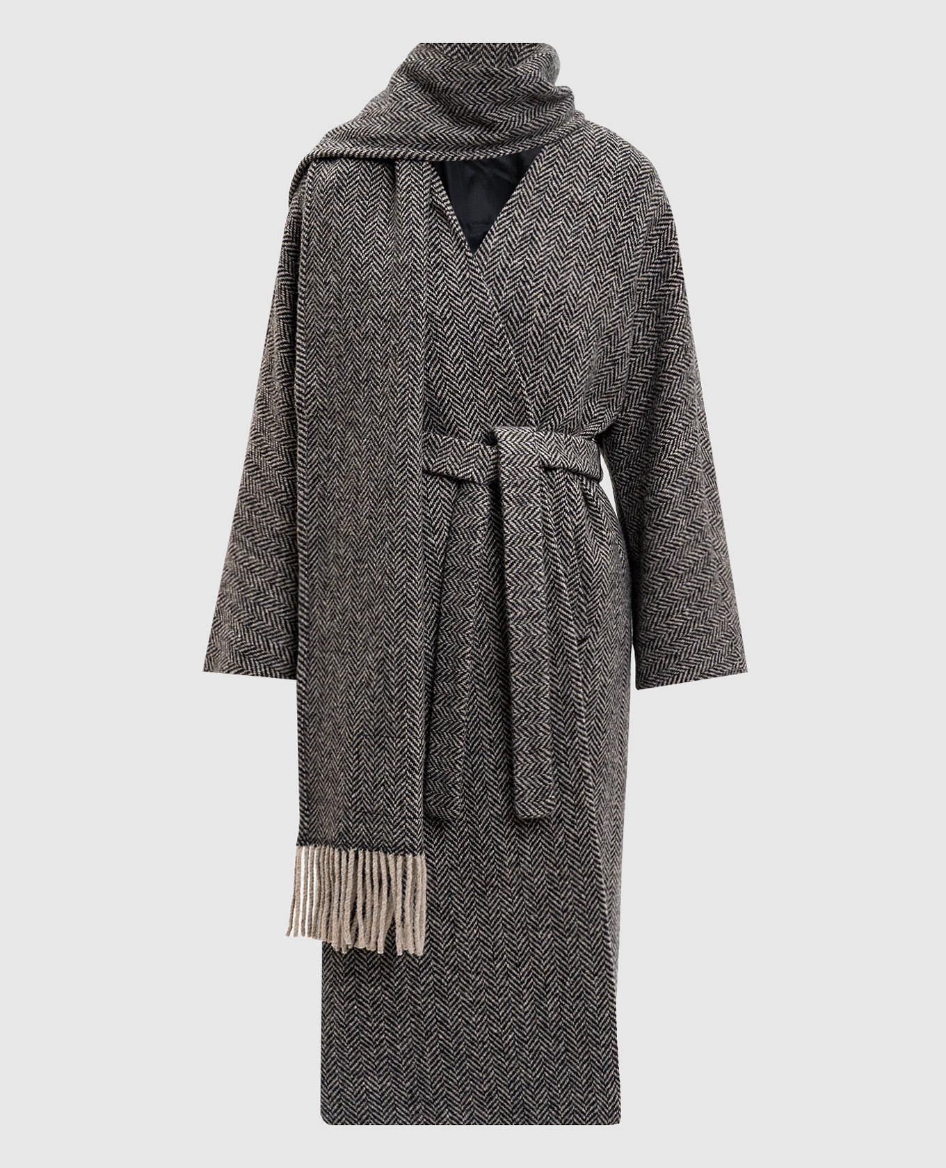 

ZENICA wool coat with scarf Max Mara Weekend, Grey