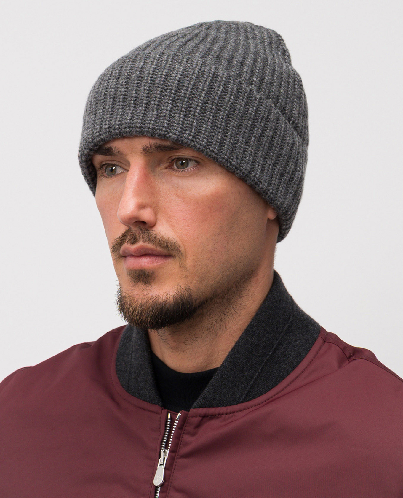 

Gray cashmere hat Brunello Cucinelli, Grey