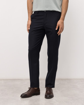 Stefano Ricci Blue wool pants M1T80A0000W610
