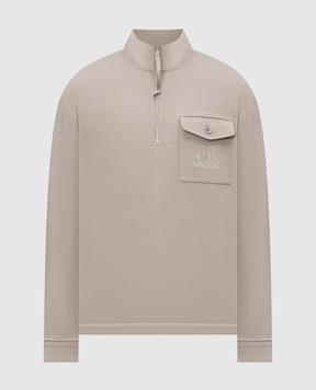 C.P. Company Gray sweatshirt with zipper MSS026A005086W