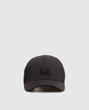 C.P. Company Black cap with logo embroidery MAC750A006288A